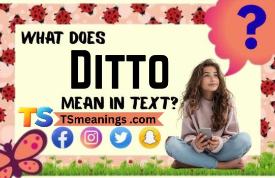 What Does Ditto Mean in Text