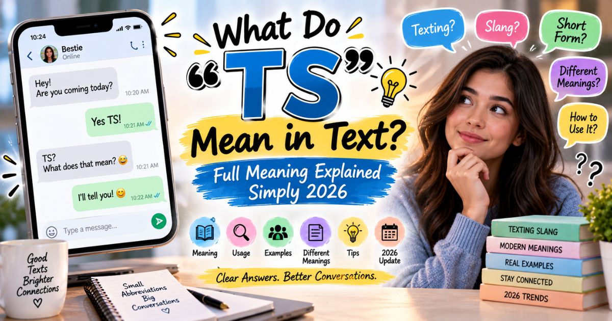 What Do "TS" Mean in Text? Full Meaning Explained Simply 2026