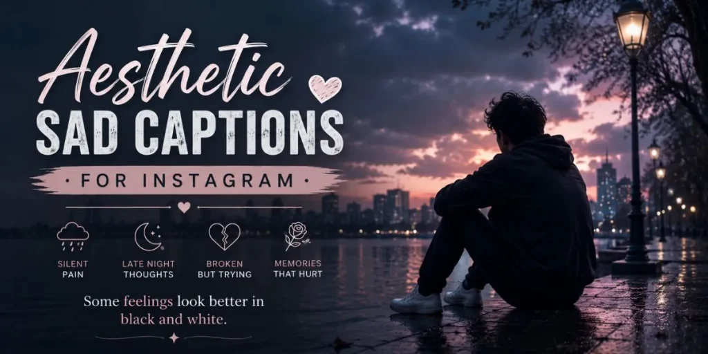 Aesthetic sad captions for Instagram