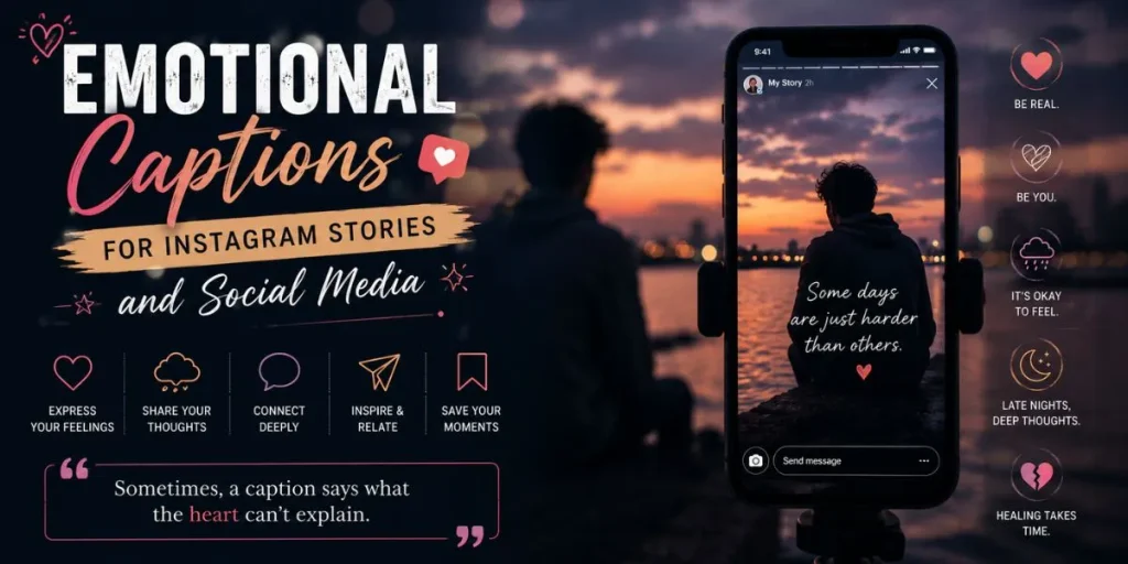 Emotional captions for Instagram Stories and social media