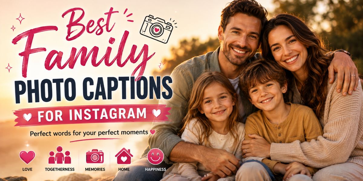 best family photo captions for Instagram