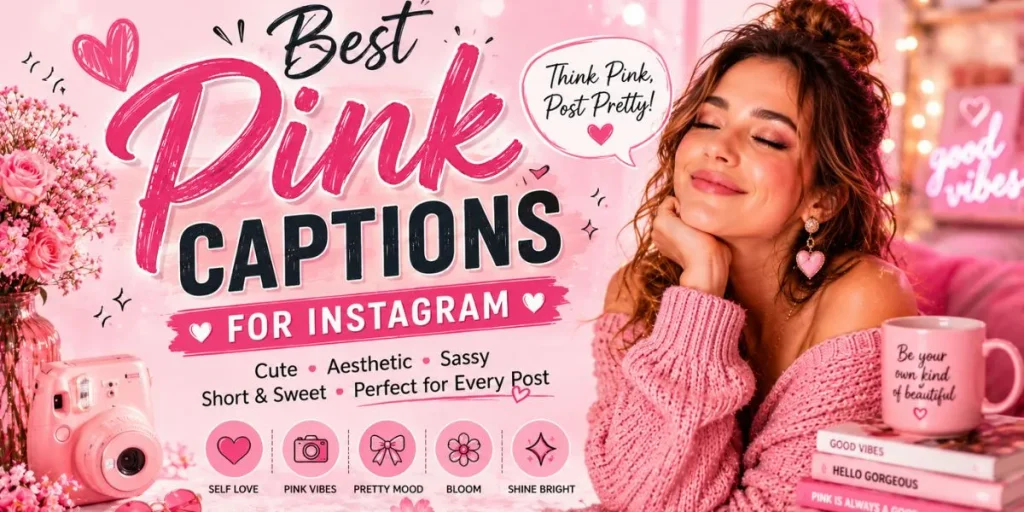 best pink captions