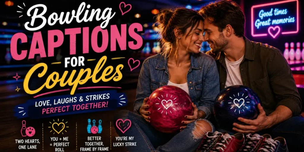 romantic bowling captions for couples