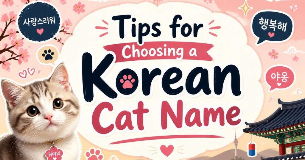 Tips for Choosing a Korean Cat Name