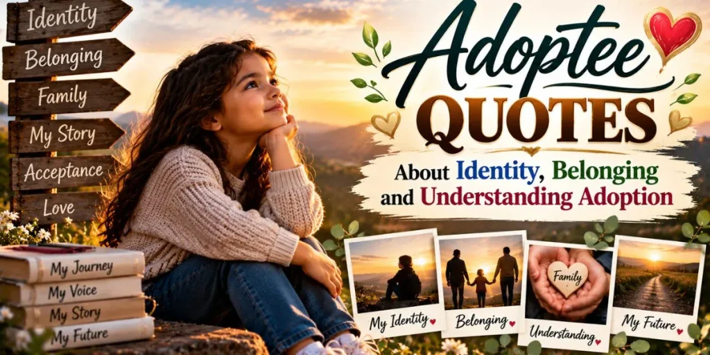 Adoptee quotes about identity, belonging and understanding adoption