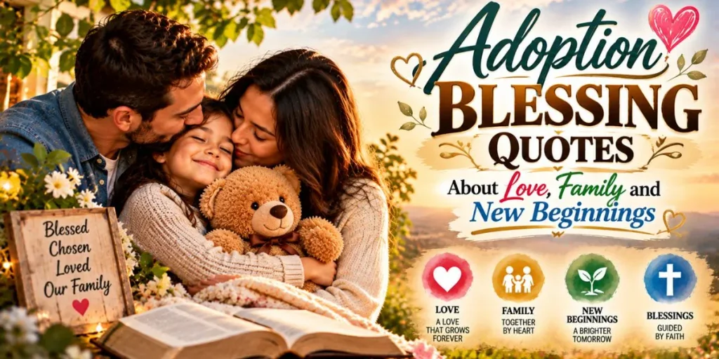 Adoption blessing quotes about love, family and new beginnings