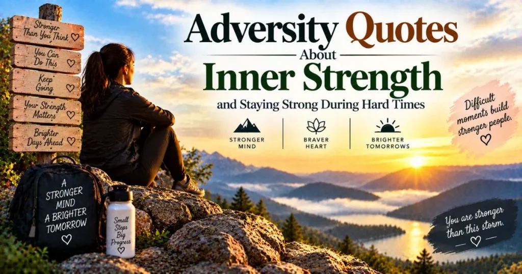 Adversity quotes about inner strength and staying strong during hard times