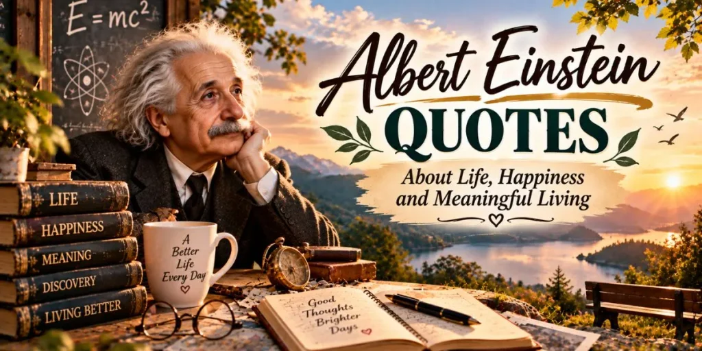 Albert Einstein quotes about life, happiness and meaningful living