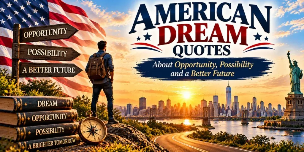 American Dream quotes about opportunity, possibility and a better future
