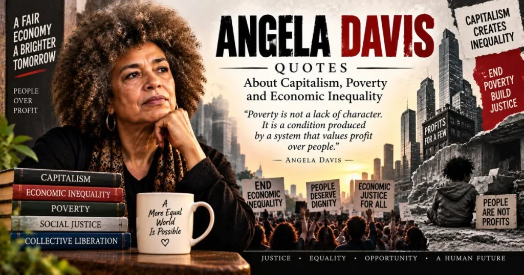 Angela Davis quotes about capitalism, poverty and economic inequality