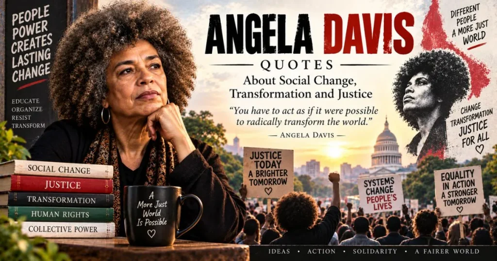 Angela Davis quotes about social change, transformation and justice