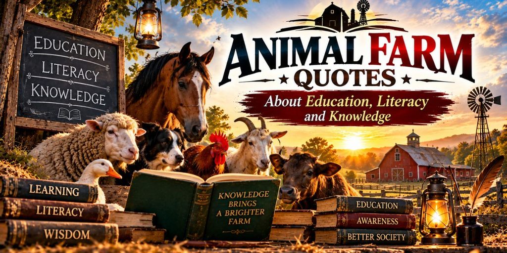 Animal Farm quotes about education, literacy and knowledge