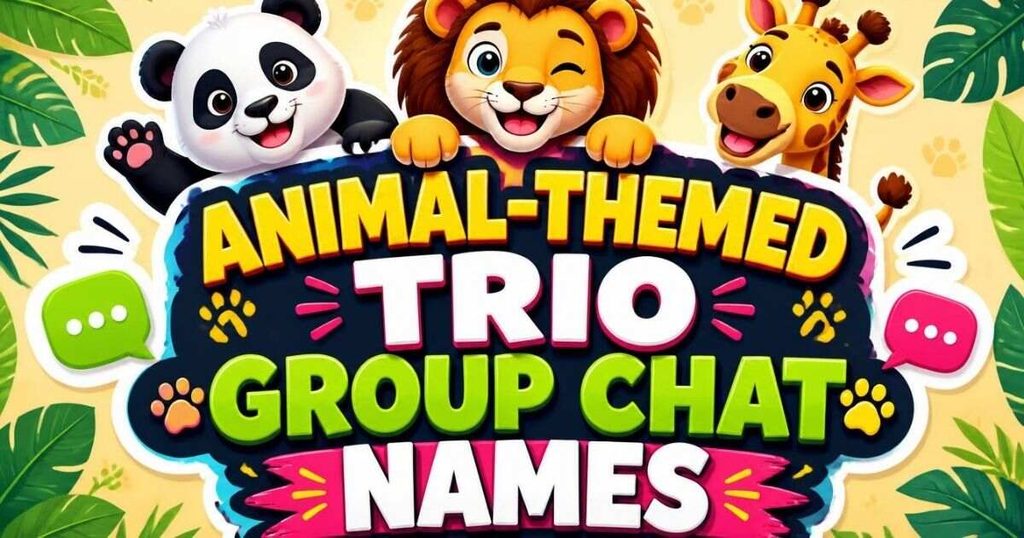 Animal-Themed Trio Group Chat Names