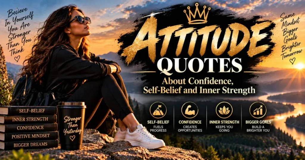 Attitude quotes about confidence, self-belief and inner strength