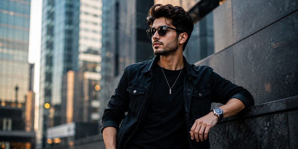 Stylish person posing with confidence and attitude in an urban setting