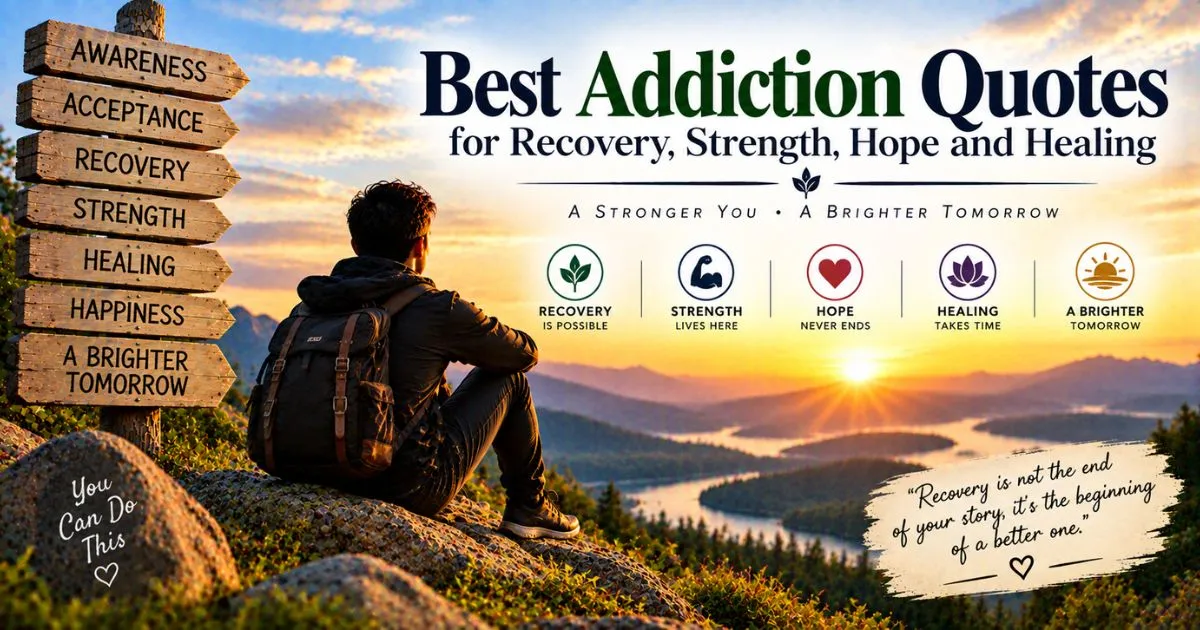 Best addiction quotes for recovery, strength, hope and healing