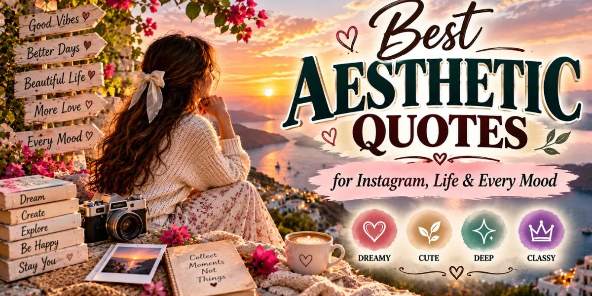Best aesthetic quotes for Instagram, life and every mood