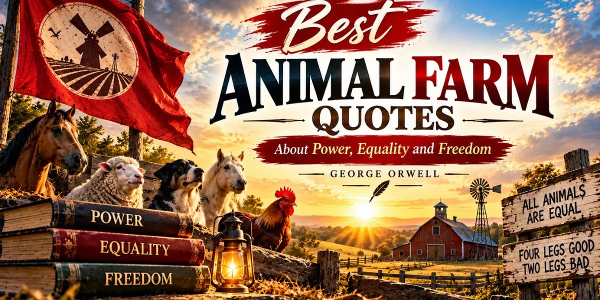 Best Animal Farm quotes about power, equality and freedom
