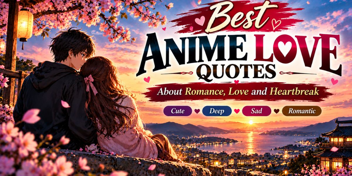 Best anime love quotes about romance, love and heartbreak