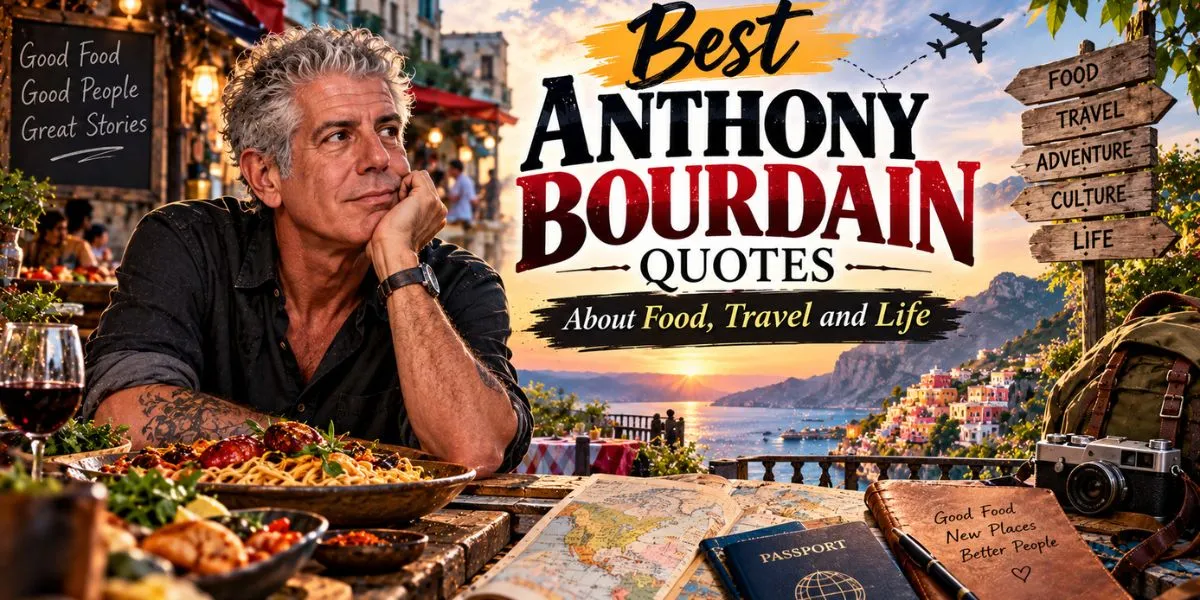 Best Anthony Bourdain quotes about food, travel and life