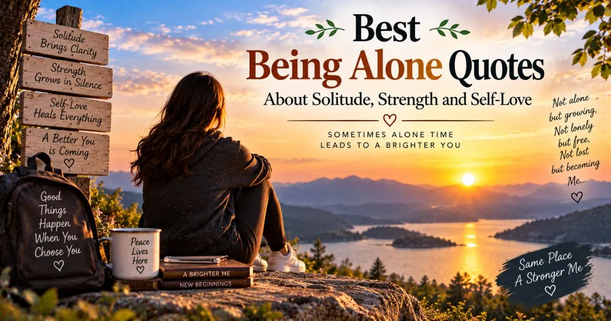Best being alone quotes about solitude, strength and self-love