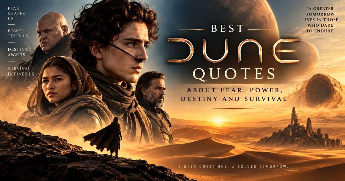 Best Dune quotes about fear, power, destiny and survival