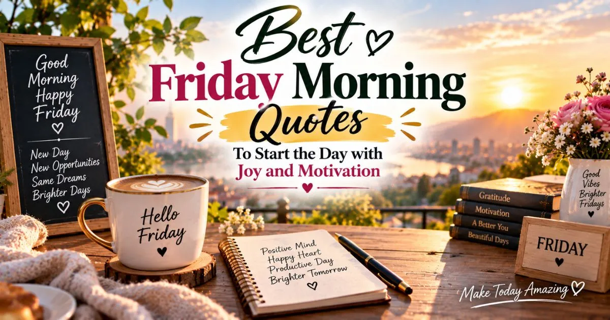 Best Friday morning quotes to start the day with joy and motivation