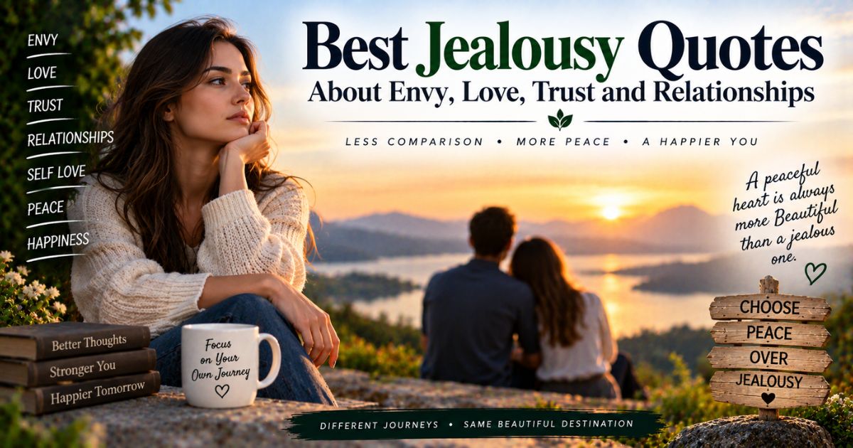 Best jealousy quotes about envy, love, trust and relationships