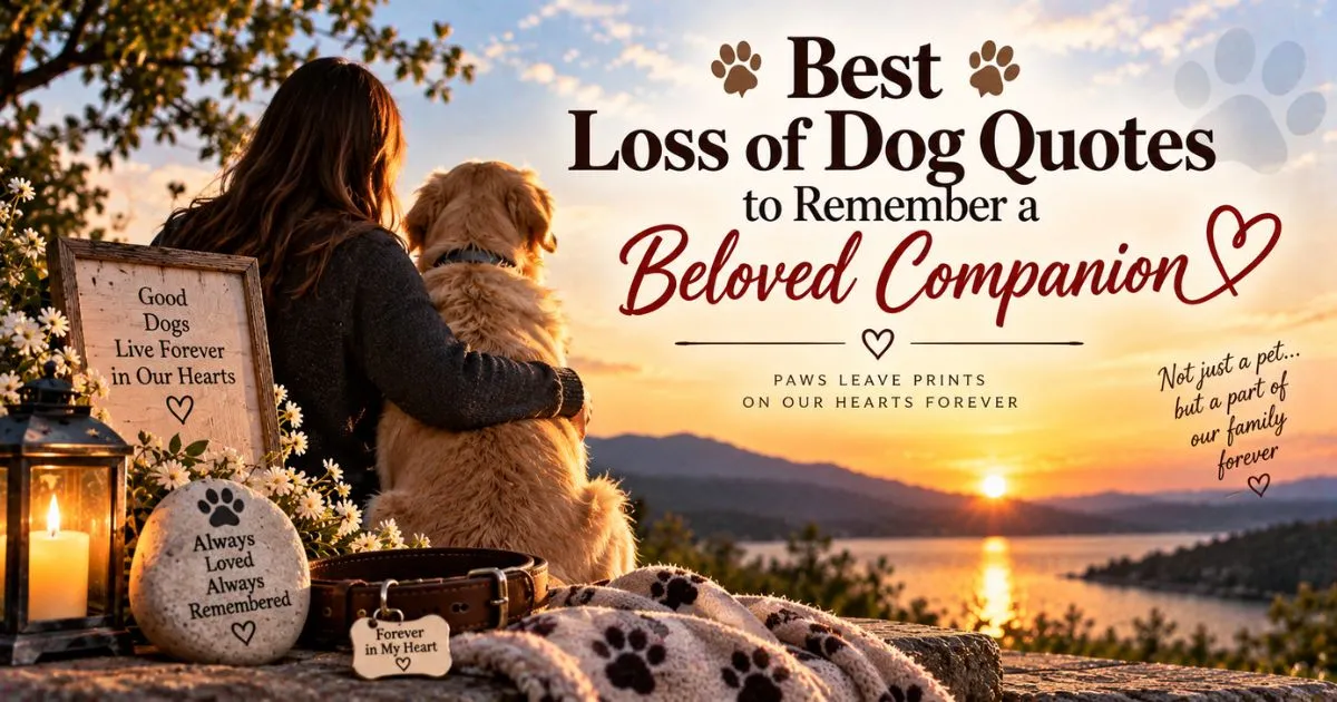 Best loss of dog quotes to remember a beloved companion