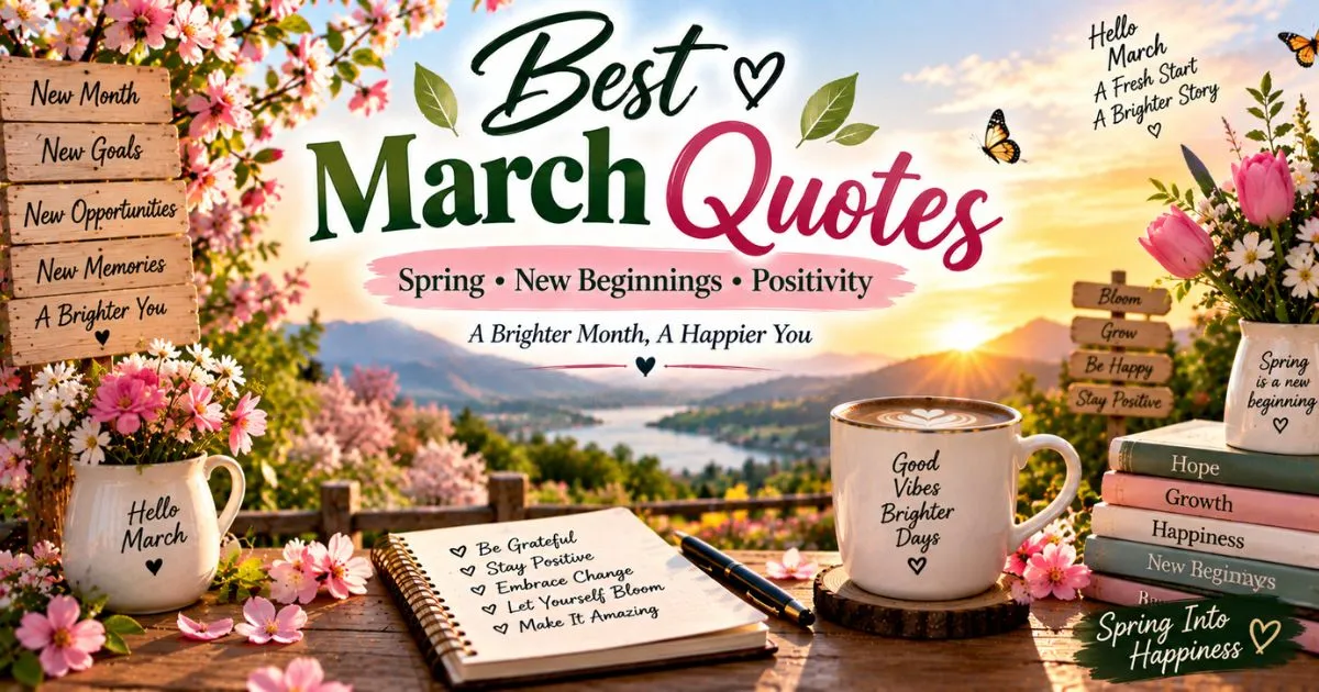 Best March quotes about spring, new beginnings and positivity