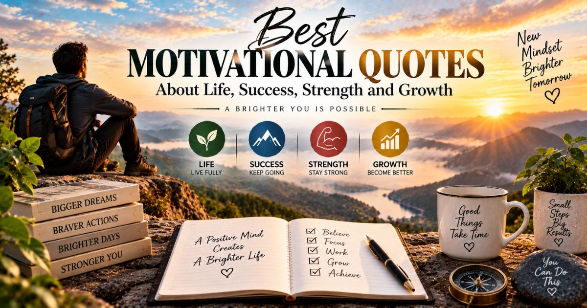 Best motivational quotes about life, success, strength and growth
