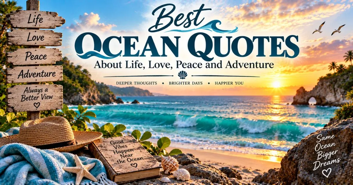 Best ocean quotes about life, love, peace and adventure