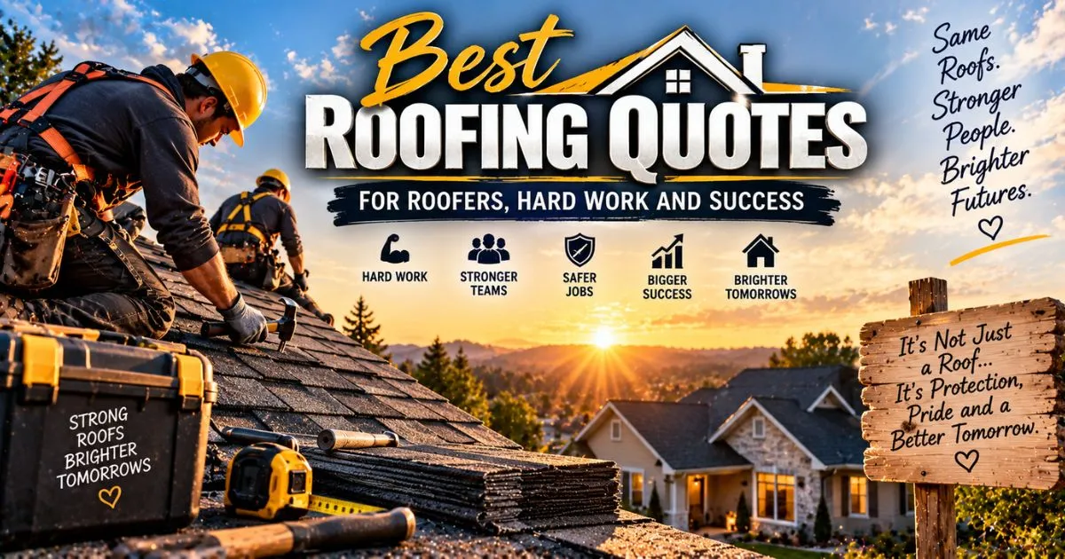 Best roofing quotes for roofers, hard work and success
