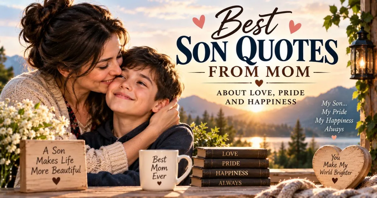 Best son quotes from mom about love, pride and happiness