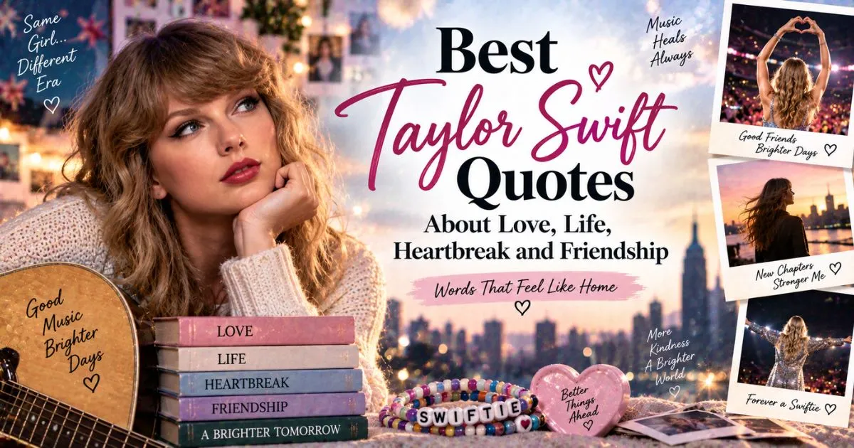 Best Taylor Swift quotes about love, life, heartbreak and friendship