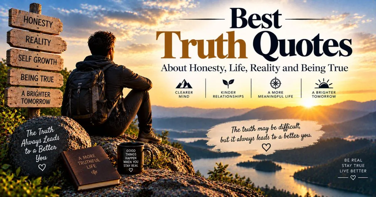 Best truth quotes about honesty, life, reality and being true