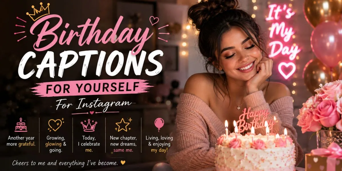 Birthday captions for yourself for Instagram