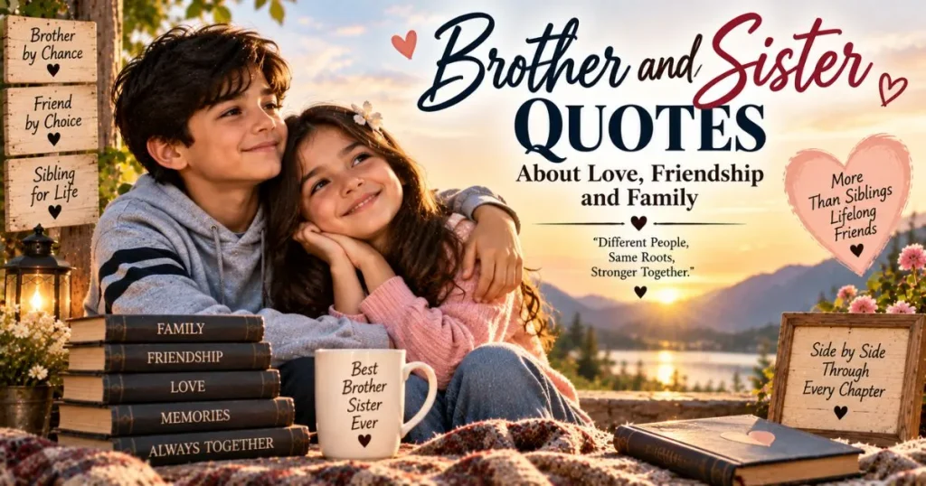 Brother and sister quotes about love, friendship and family