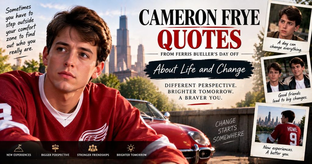 Cameron Frye quotes from Ferris Bueller’s Day Off about life and change