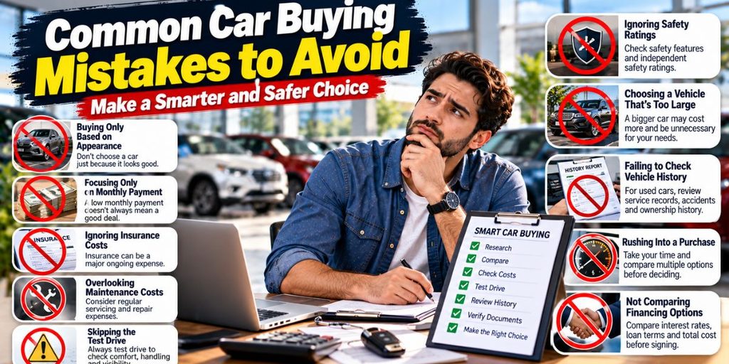 Common car buying mistakes to avoid when choosing a vehicle