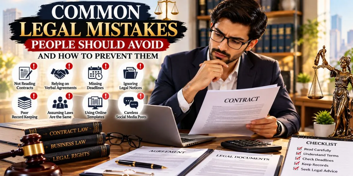 Common legal mistakes people should avoid when dealing with contracts and legal documents