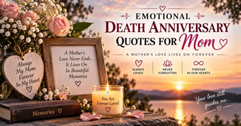 Emotional death anniversary quotes for Mom