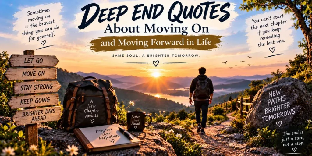 Deep end quotes about moving on and moving forward in life