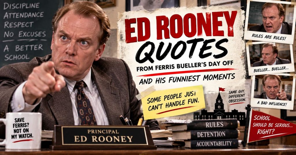 Ed Rooney quotes from Ferris Bueller’s Day Off and his funniest moments