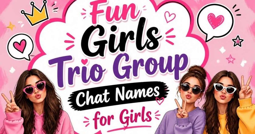 Fun Girls Trio Group Chat Names for Girls