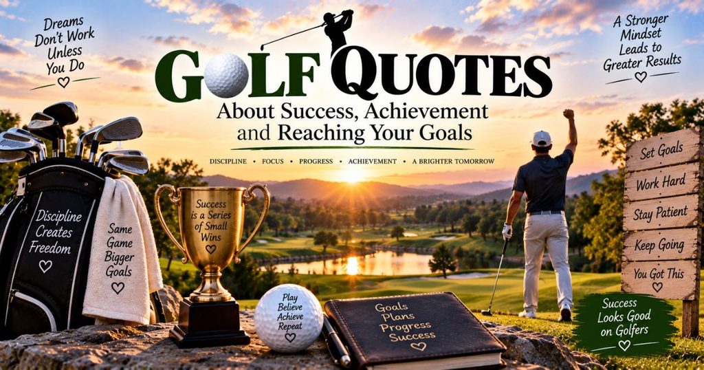 Golf quotes about success, achievement and reaching your goals