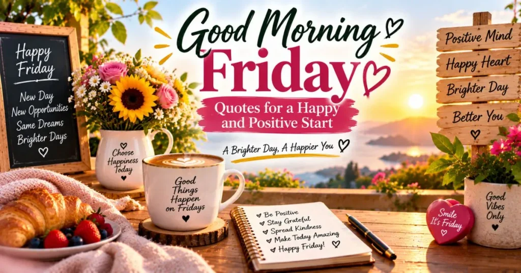 Good morning Friday quotes for a happy and positive start