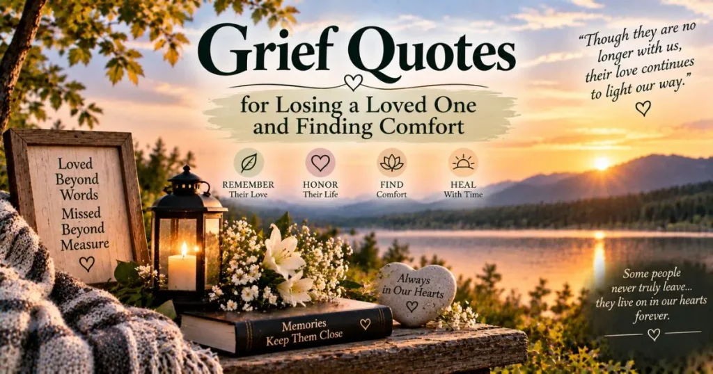 Grief quotes for losing a loved one and finding comfort