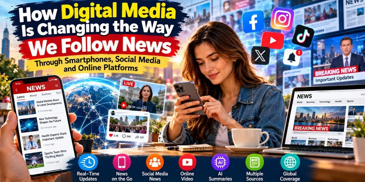 How digital media is changing the way we follow news through smartphones social media and online platforms