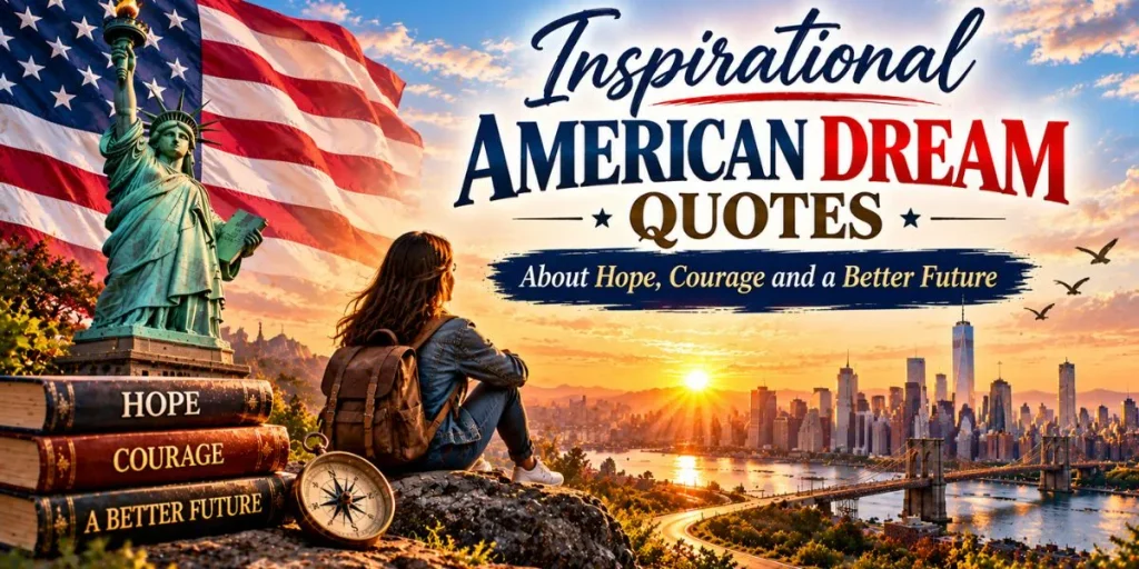 Inspirational American Dream quotes about hope, courage and a better future